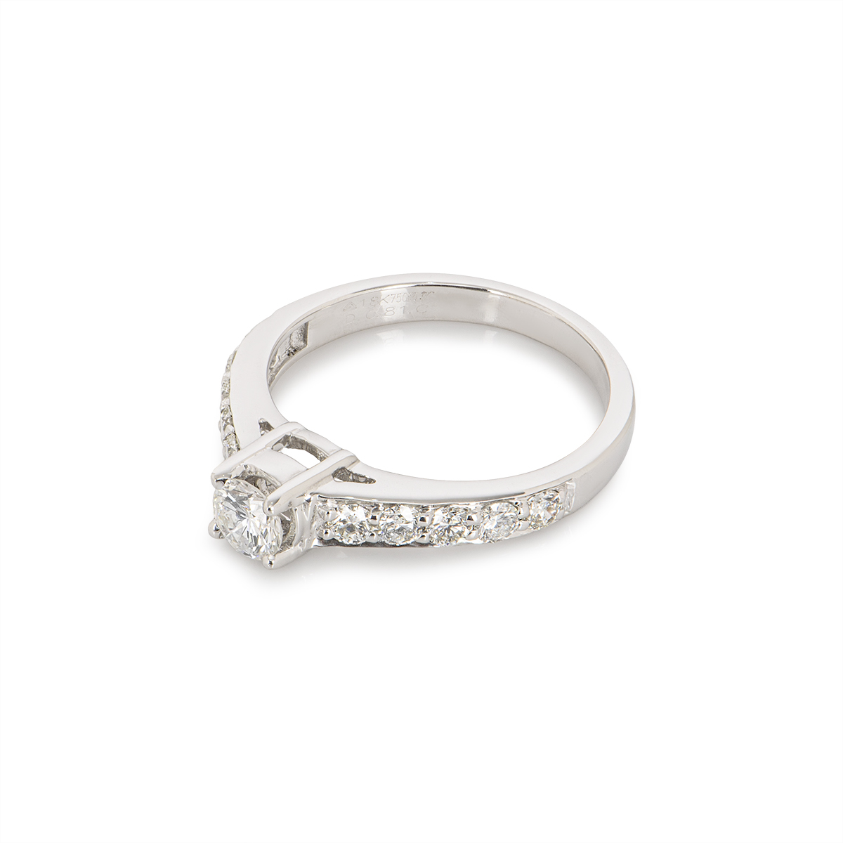White Gold Diamond Ring 0.31ct G/VS1